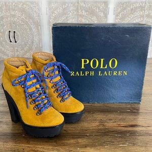 Polo Ralph Lauren Helene Camel Suede Boots